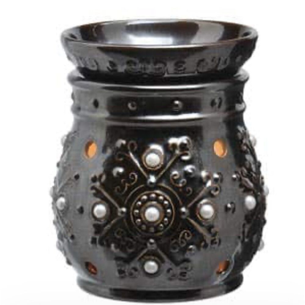 Scentsy Margot Wax Scent Warmer Pearl Bronze Retired  Full Size Nwot